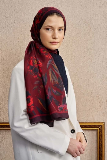 BORDO ED Scarf Celebrity Carmina Şal