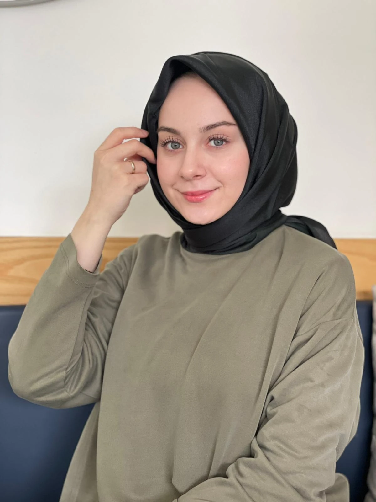 KOYU PETROL Siyane Scarf Kristal Eşarp
