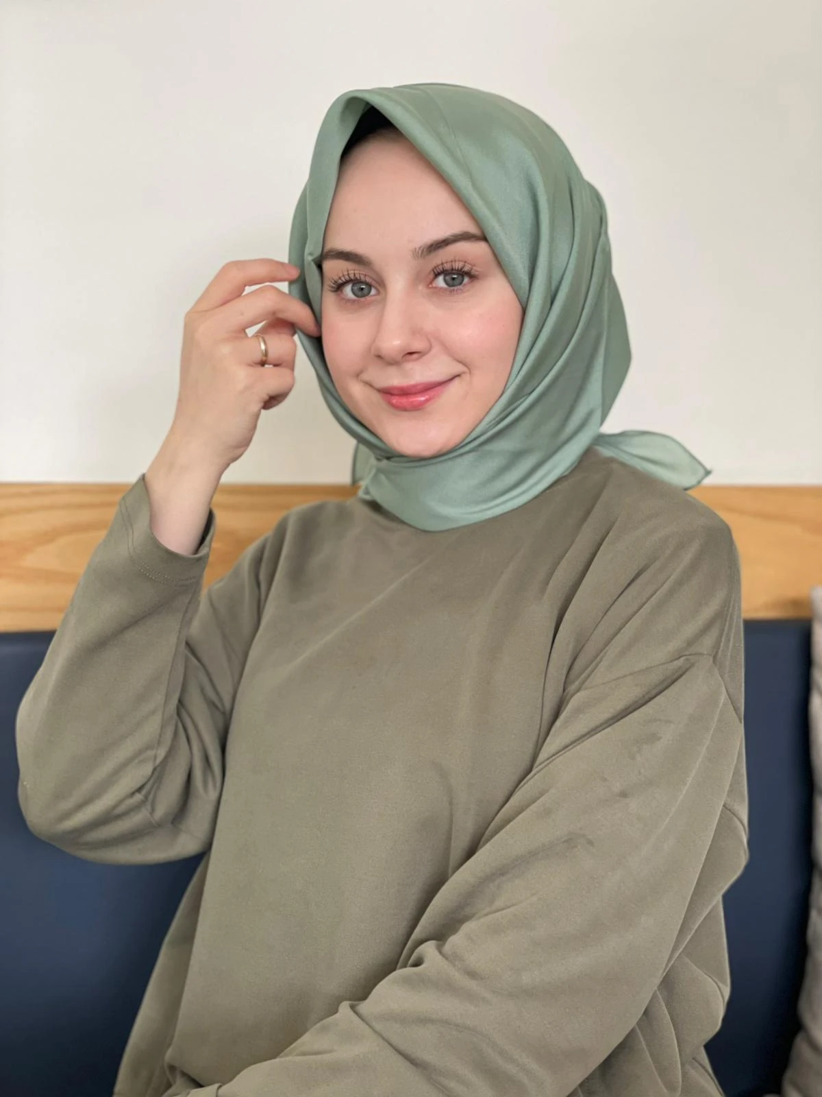 Mint Siyane Scarf Kristal Eşarp