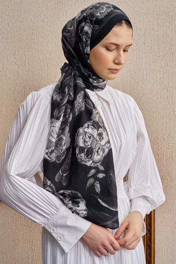 SİYAH ED Scarf Celebrity Carmina Şal