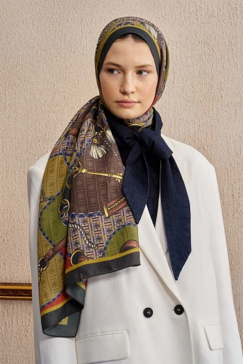 Vizon ED Scarf Celebrity Karte Şal