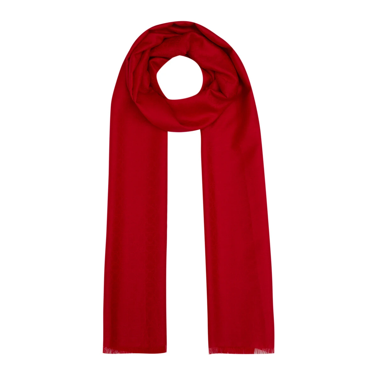 Kırmızı İpekevi Mini Seljuk Monogram Şal 7634