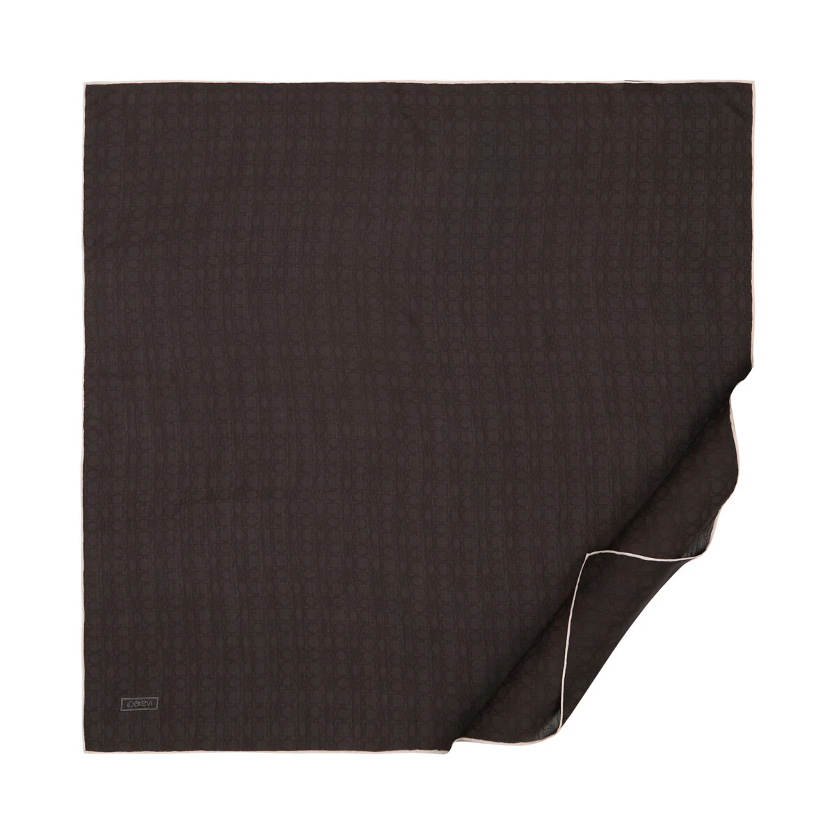 Küllü Kahve İpekevi Dört Mevsim Monogram Eşarp 4358