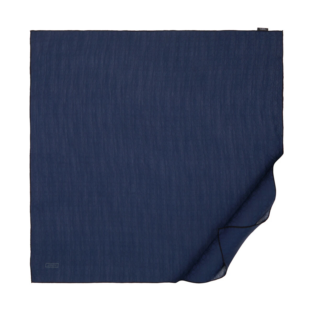 LACİVERT İpekevi Dört Mevsim Monogram Eşarp 4358