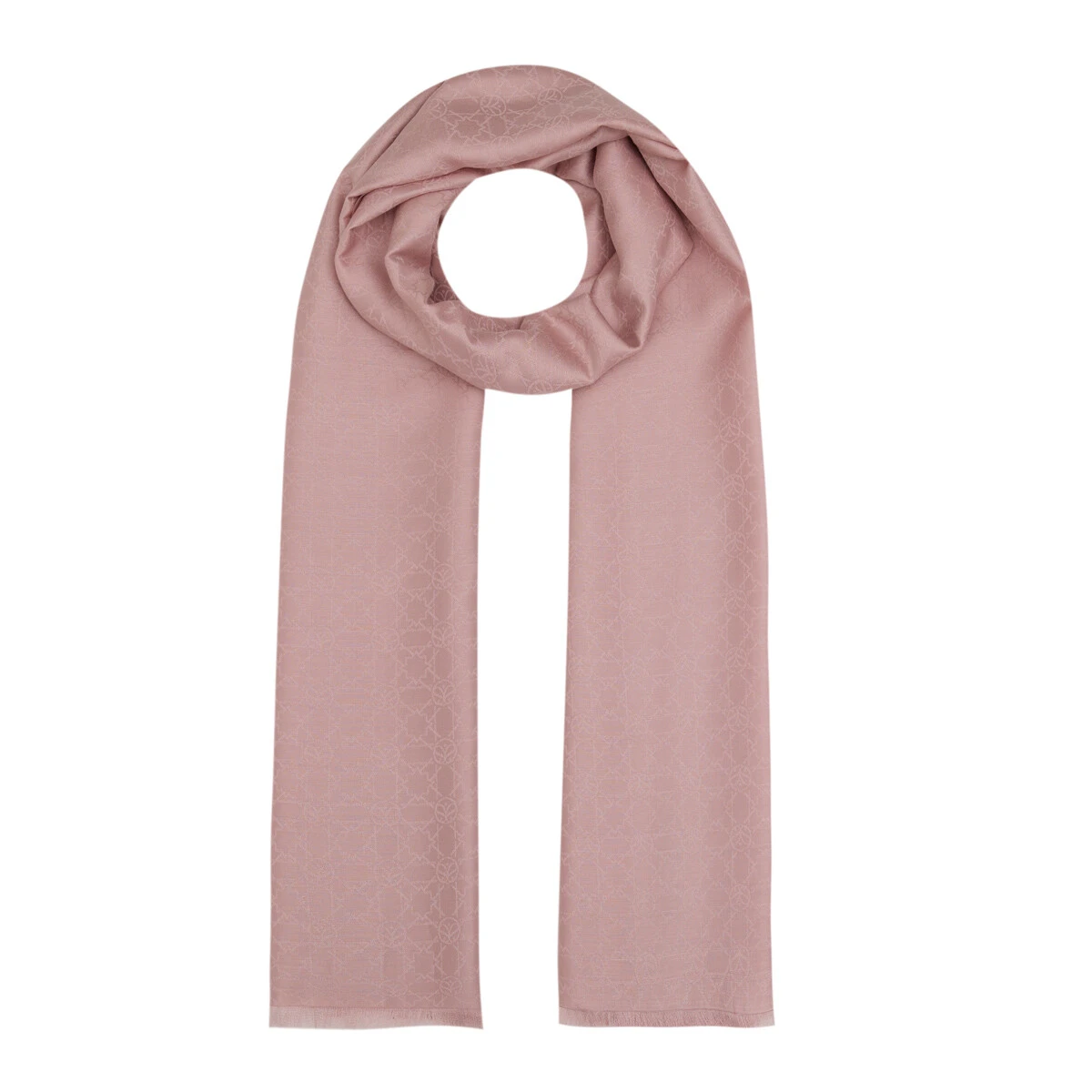 Pudra Pembe İpekevi Mini Seljuk Monogram Şal 7634