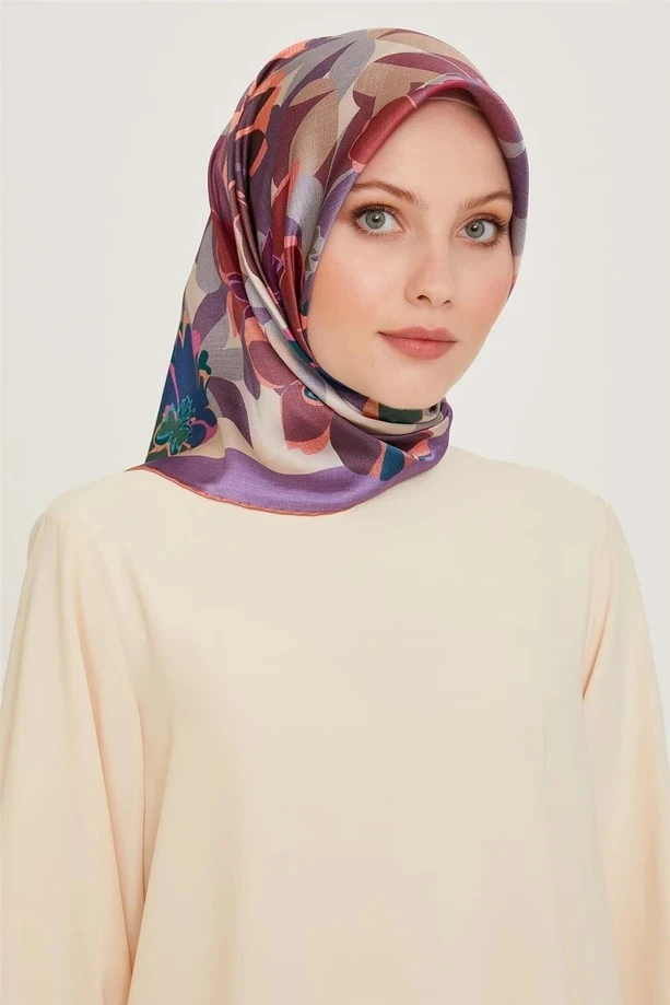 01 Armine Twill İpek Eşarp 9238D