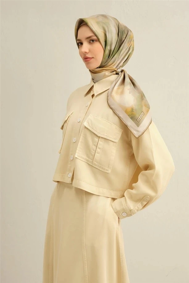 02 Armine Twill İpek Eşarp 9310D