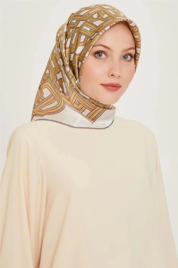 05 Armine Twill İpek Eşarp 9213D