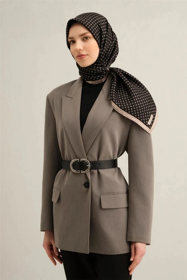 07 Armine Twill İpek Eşarp 9345D