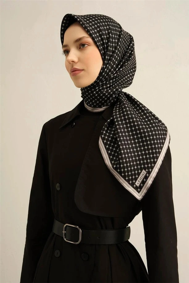 10 Armine Twill İpek Eşarp 9345D
