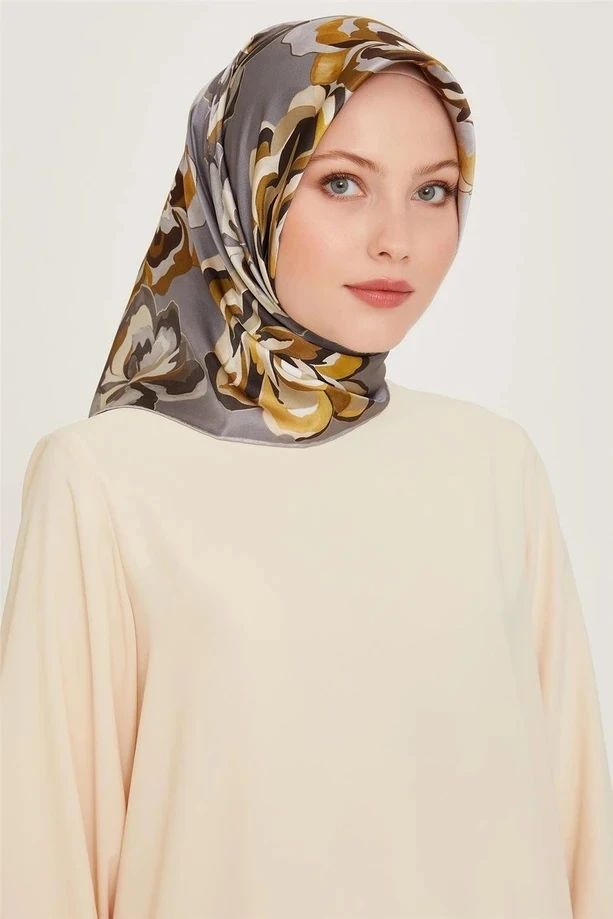 32 Armine Twill İpek Eşarp 9234D