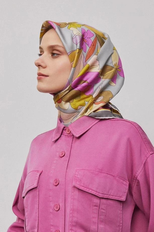 33 Armine Twill İpek Eşarp 9312D