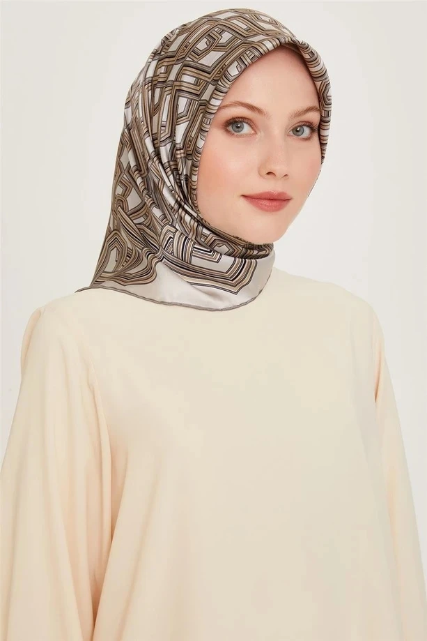 34 Armine Twill İpek Eşarp 9213D
