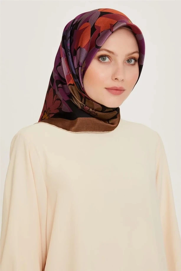 38 Armine Twill İpek Eşarp 9238D