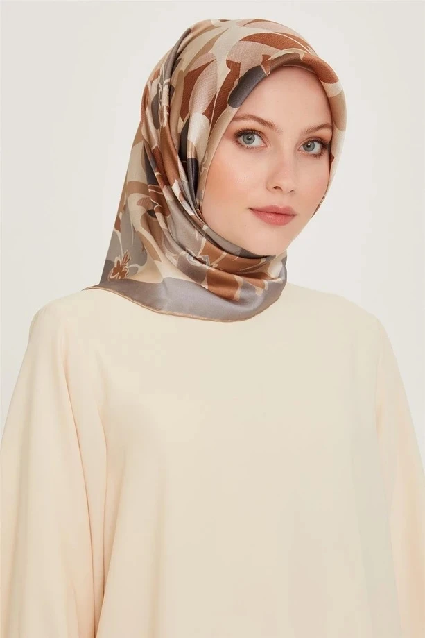 52 Armine Twill İpek Eşarp 9238D