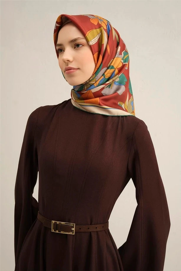 52 Armine Twill İpek Eşarp 9312D