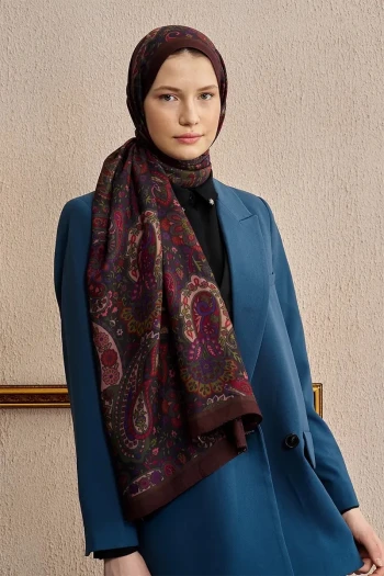 Kızıl Kahve Ed Scarf Celebrity Bliss Şal