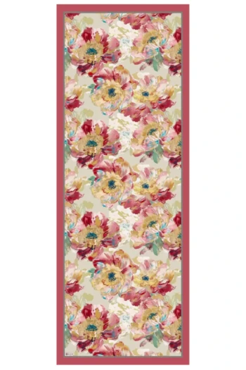 Pembe ED Scarf Sunrise Çiçek Desen Şal