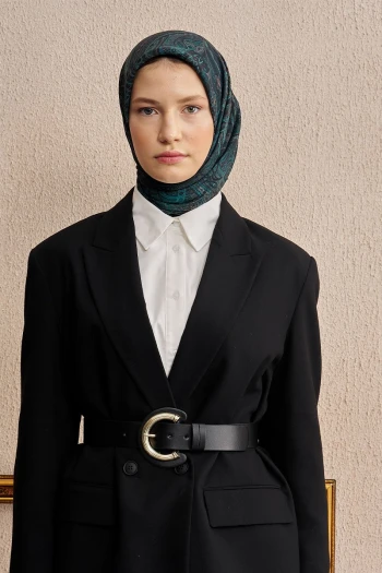 Petrol Ed Scarf Vision Art Collection Eclipse Eşarp