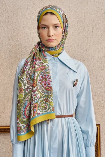 Sarı Ed Scarf Celebrity Bliss Şal