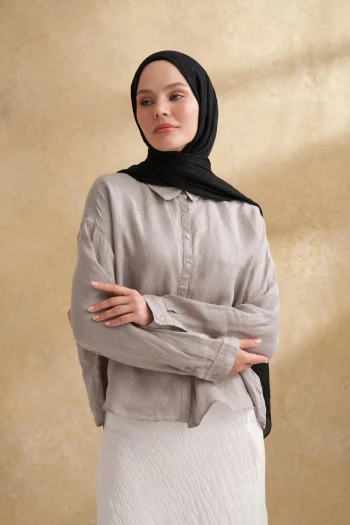 SİYAH Armanda Müslin Şal 3351