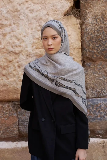 Vizon ED Scarf Sunrise Kemer Desen Şal