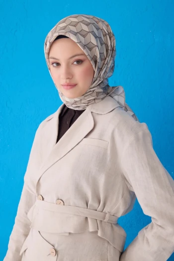 01 Belli Twill İpek Eşarp 4112D