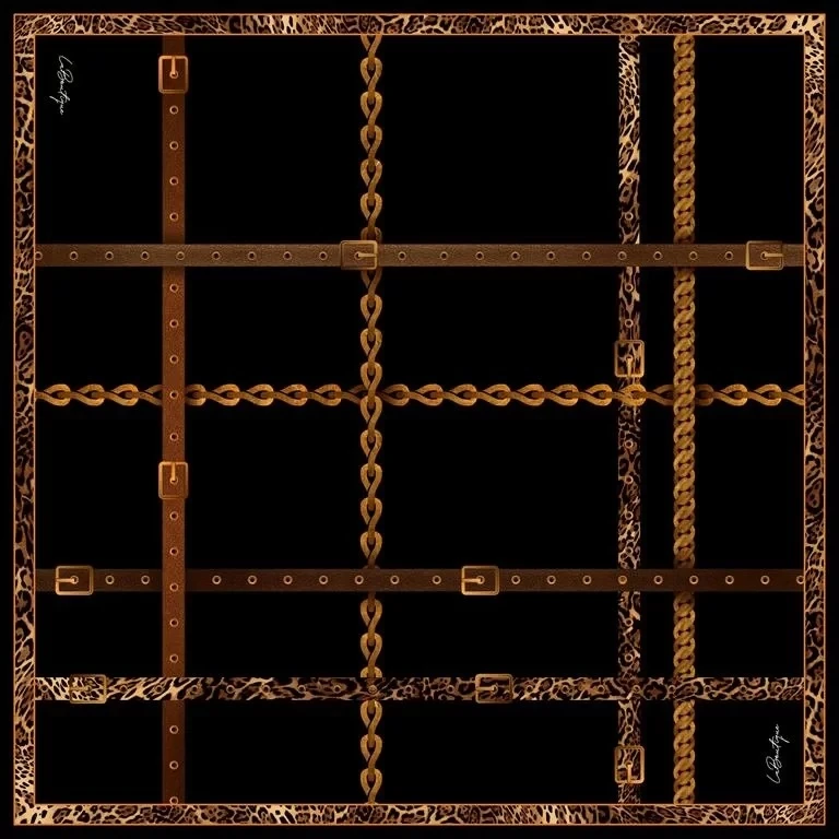 01 La Boutique Twill İpek Eşarp 1125