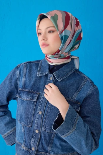02 Belli Twill İpek Eşarp 4108D