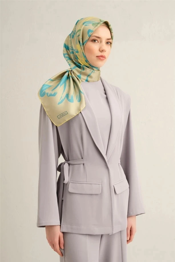 12 Armine Twill İpek Eşarp 9322D