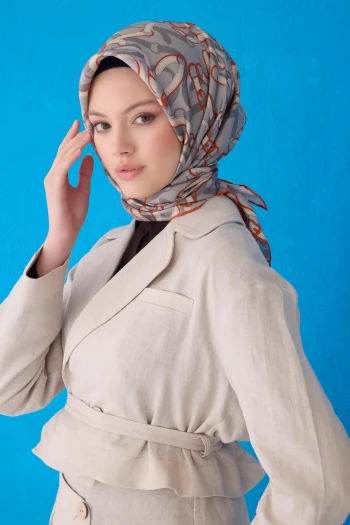 39 Belli Twill İpek Eşarp 4125D