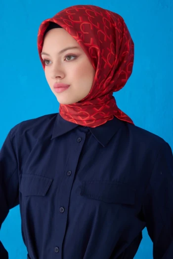 40 Belli Twill İpek Eşarp 4102D