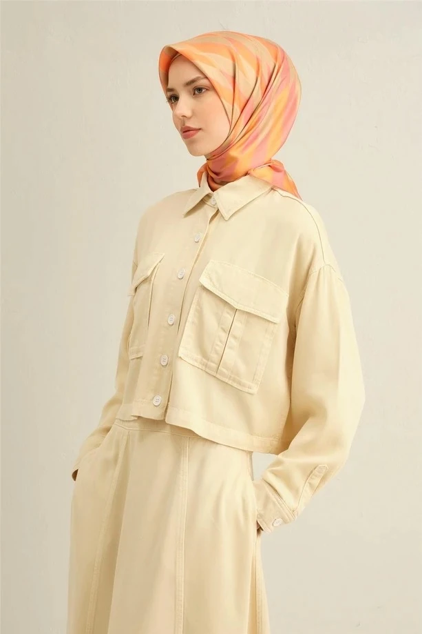 56 Armine Twill İpek Eşarp 9325D
