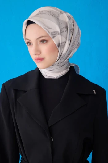 60 Belli Twill İpek Eşarp 4123D