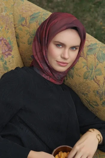 BORDO Ed Scarf Lace Modal Eşarp