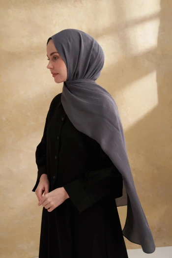 Füme Armanda Pamuk Modal Aden Desen Şal 3355