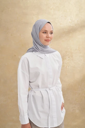 GRİ Armanda Barok Desen Şal 3357