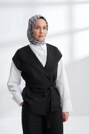 GRİ Armanda Twill İpek Eşarp 4304