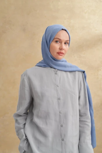 Kot Mavisi Armanda Barok Desen Şal 3357