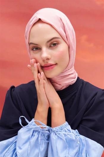 Pudra Carell Küpçizgi Jakar İtalyan İpekli Şal