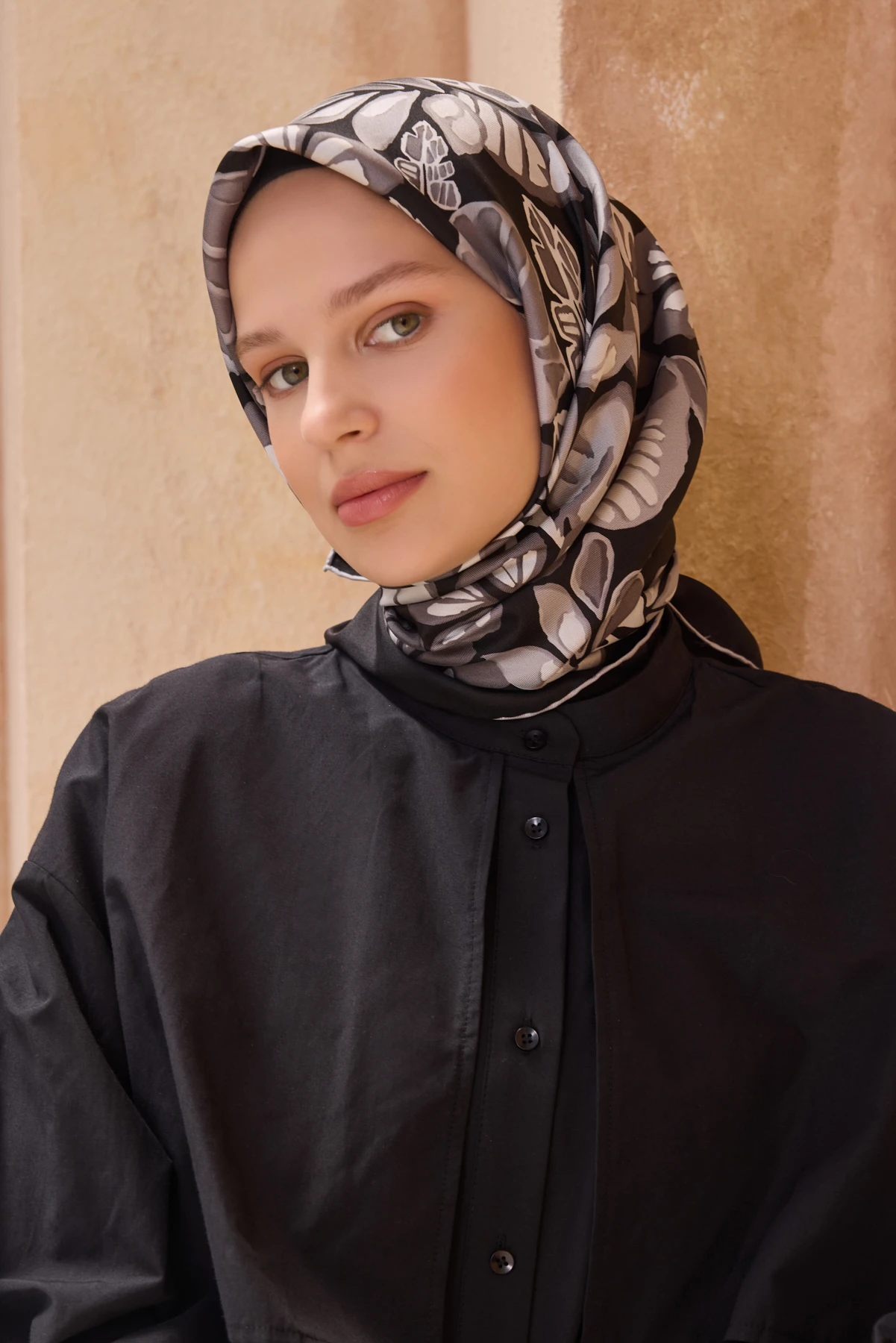01 Belli Twill İpek Eşarp 4114D
