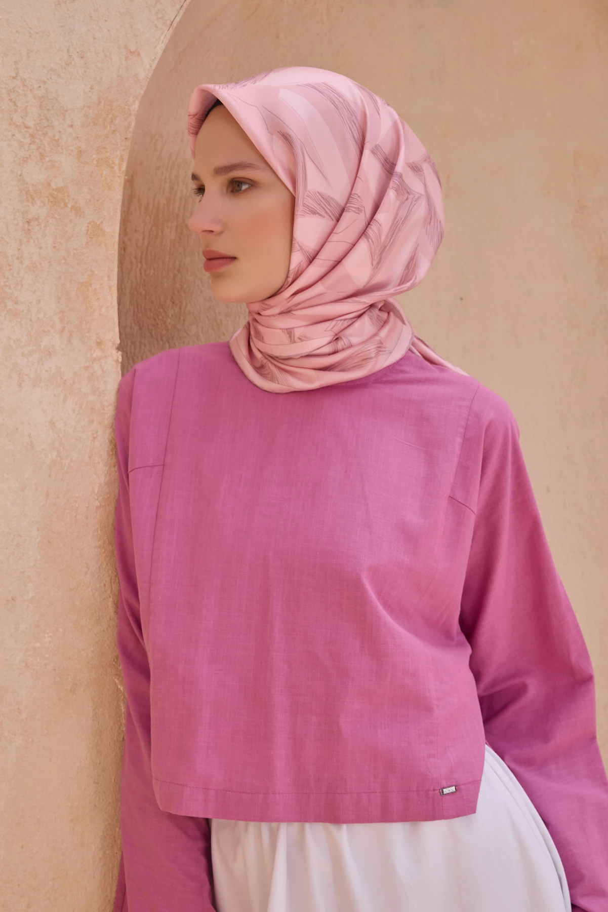 01 Belli Twill İpek Eşarp 4123D