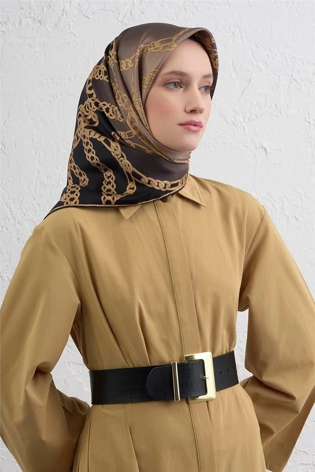02 Armine Twill İpek Eşarp 9427D