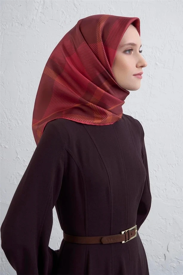 03 Armine Twill İpek Eşarp 9418D