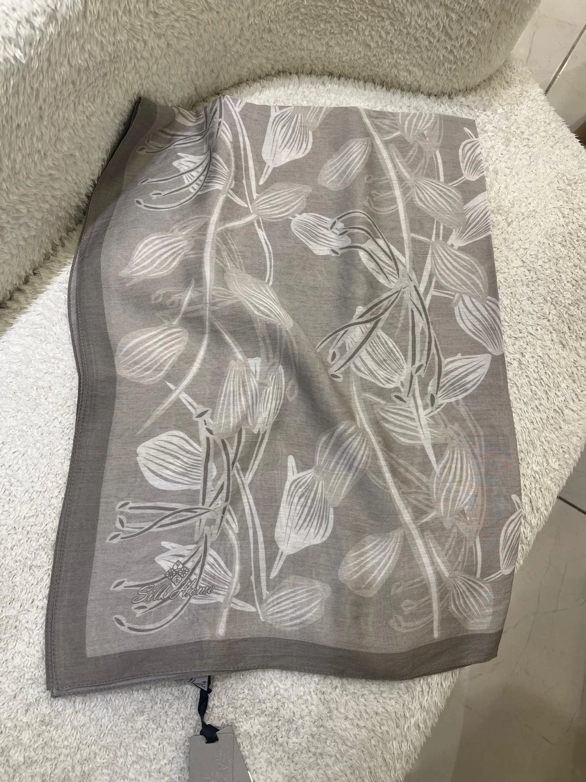 06 Silk Home Su Lalesi Mayda Şal