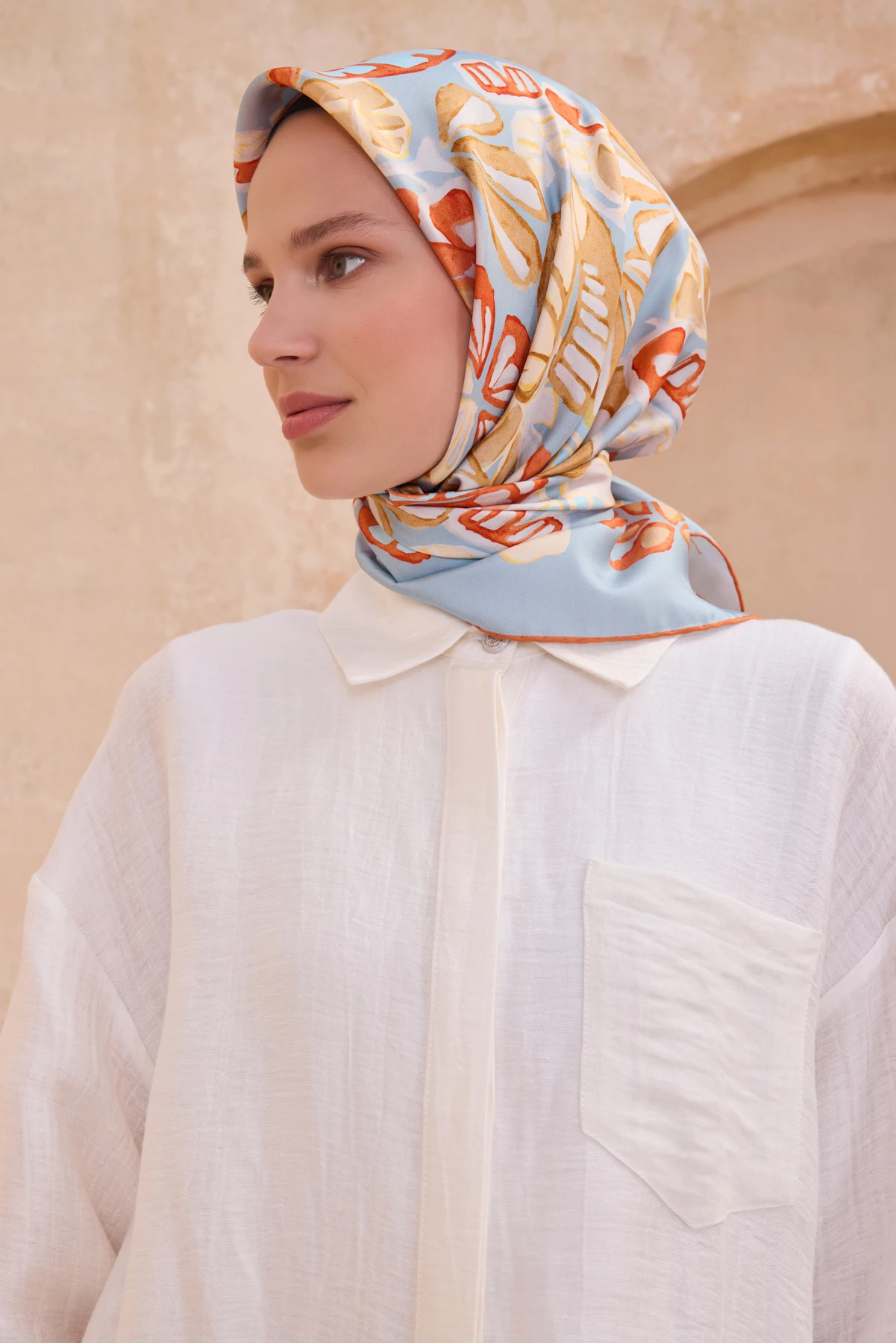 07 Belli Twill İpek Eşarp 4114D