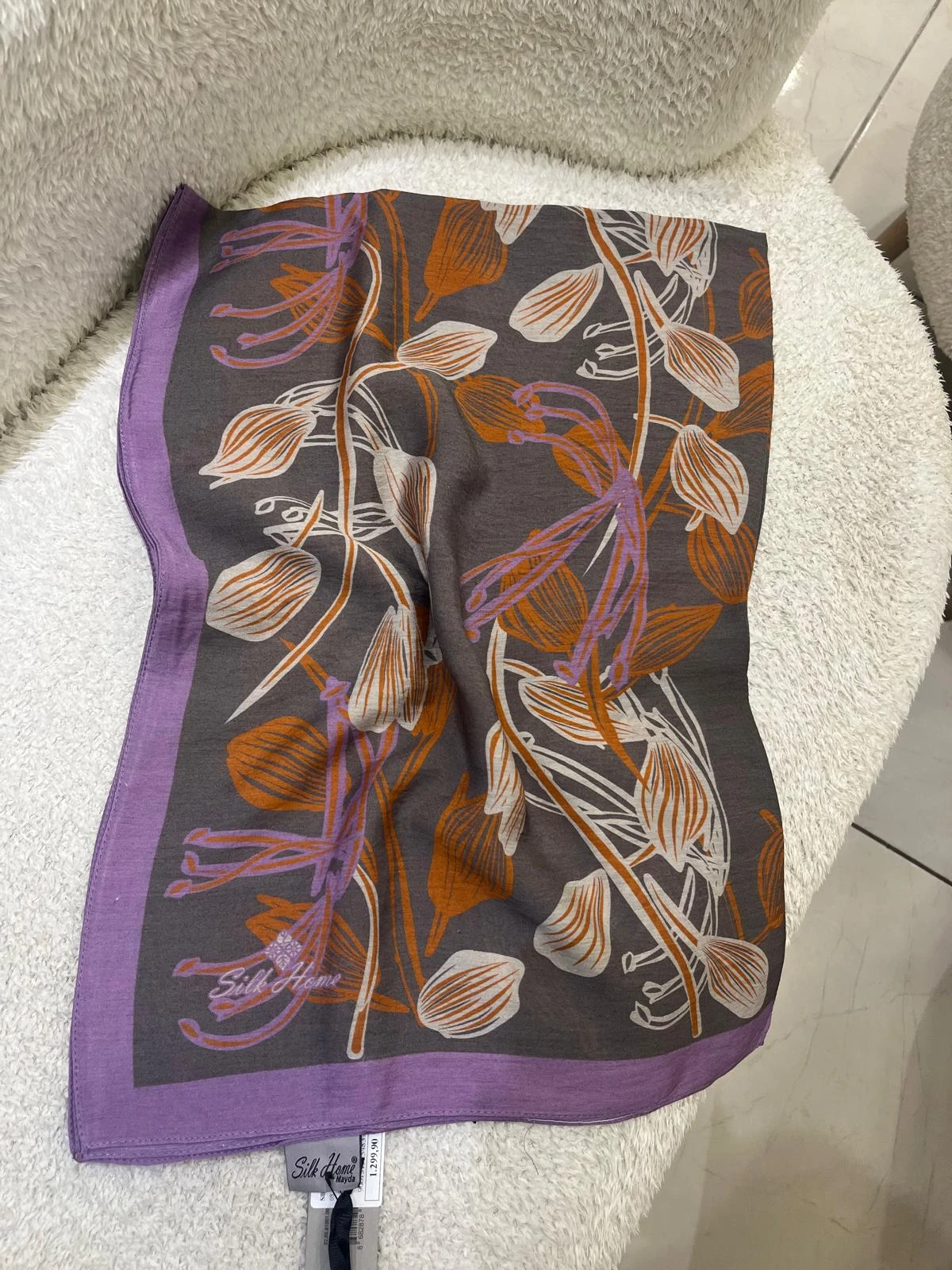 08 Silk Home Su Lalesi Mayda Şal