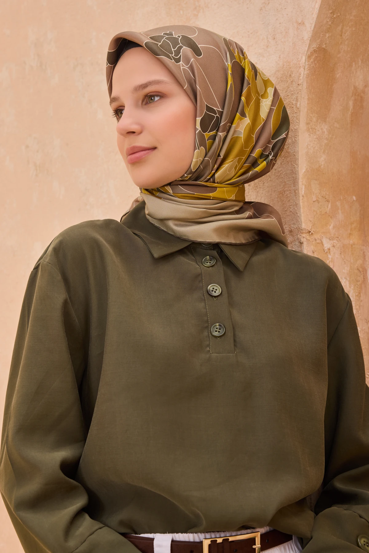 30 Belli Twill İpek Eşarp 4127D