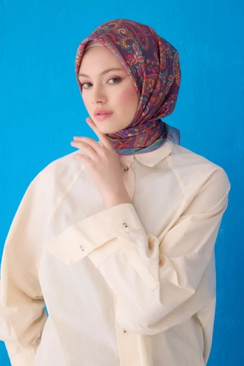 31 Belli Twill İpek Eşarp 4101D