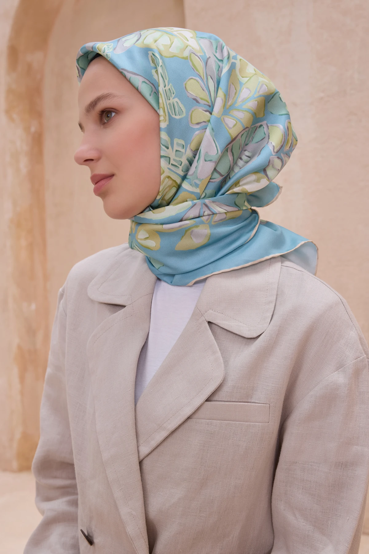 31 Belli Twill İpek Eşarp 4114D